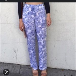 Bundle 3 for $30 American. Apparel blue floral brunch pants lounge medium